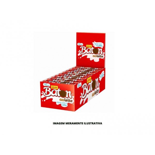 CHOCOLATE - GAROTO - 16g BATON AO LEITE - DP30